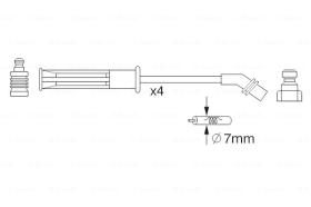 BOSCH 0986357252 - *HT IGNITION CABLE