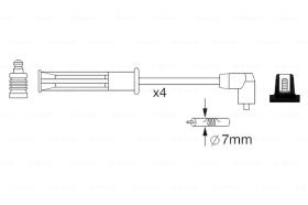 BOSCH 0986357253 - *HT IGNITION CABLE