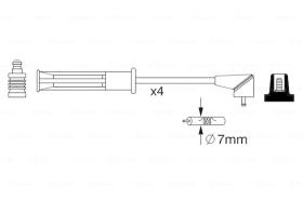 BOSCH 0986357256 - *HT IGNITION CABLE