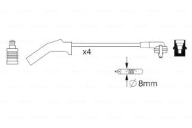 BOSCH 0986357257 - *HT IGNITION CABLE