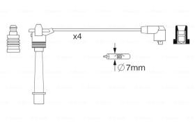 BOSCH 0986357258 - *HT IGNITION CABLE