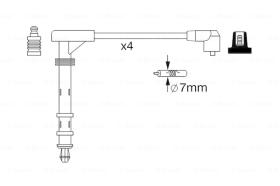 BOSCH 0986357261 - *HT IGNITION CABLE