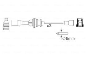 BOSCH 0986357266 - *HT IGNITION CABLE