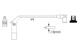 BOSCH 0986357267 - *HT IGNITION CABLE