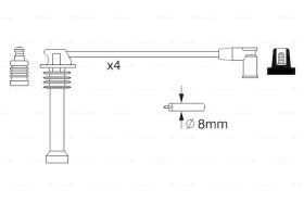 BOSCH 0986357271 - *HT IGNITION CABLE