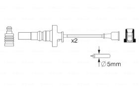 BOSCH 0986357273 - *HT IGNITION CABLE