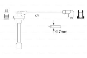 BOSCH 0986357278 - *HT IGNITION CABLE