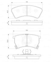 BOSCH 0986424006 - PASTILLA DE FRENO