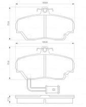 BOSCH 0986424012 - PASTILLA DE FRENO