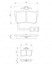 BOSCH 0986424013 - PASTILLA DE FRENO