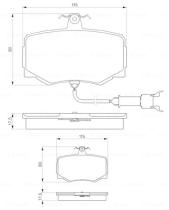 BOSCH 0986424018 - PASTILLA DE FRENO