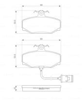 BOSCH 0986424019 - PASTILLA DE FRENO