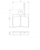 BOSCH 0986424025 - PASTILLA DE FRENO