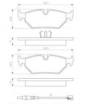 BOSCH 0986424027 - PASTILLA DE FRENO