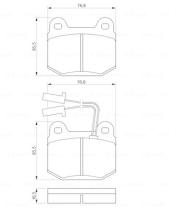 BOSCH 0986424029 - PASTILLA DE FRENO