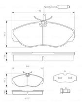 BOSCH 0986424030 - PASTILLA DE FRENO