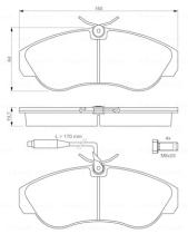 BOSCH 0986424031 - PASTILLA DE FRENO