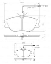 BOSCH 0986424033 - PASTILLA DE FRENO