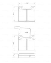 BOSCH 0986424035 - PASTILLA DE FRENO