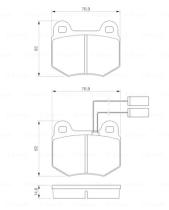 BOSCH 0986424037 - PASTILLA DE FRENO