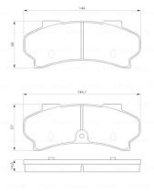 BOSCH 0986424045 - PASTILLA DE FRENO