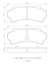 BOSCH 0986424046 - PASTILLA DE FRENO