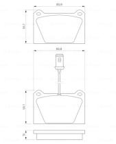 BOSCH 0986424093 - PASTILLA DE FRENO