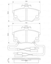 BOSCH 0986424100 - PASTILLA DE FRENO