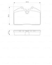 BOSCH 0986424103 - PASTILLA DE FRENO