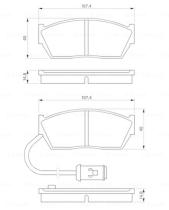 BOSCH 0986424110 - PASTILLA DE FRENO