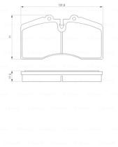 BOSCH 0986424119 - PASTILLA DE FRENO