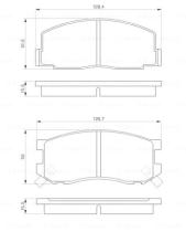 BOSCH 0986424133 - PASTILLA DE FRENO