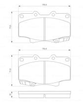 BOSCH 0986424134 - PASTILLA DE FRENO