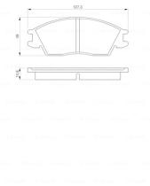 BOSCH 0986424135 - PASTILLA DE FRENO