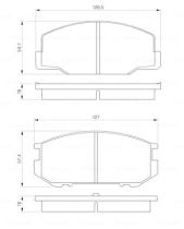 BOSCH 0986424137 - PASTILLA DE FRENO