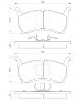 BOSCH 0986424142 - PASTILLA DE FRENO