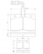 BOSCH 0986424145 - PASTILLA DE FRENO