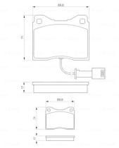 BOSCH 0986424152 - PASTILLA DE FRENO