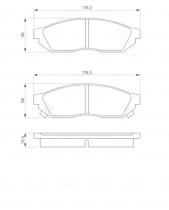 BOSCH 0986424155 - PASTILLA DE FRENO