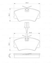 BOSCH 0986424173 - PASTILLA DE FRENO