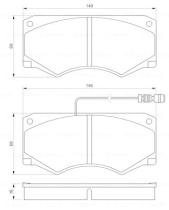 BOSCH 0986424176 - PASTILLA DE FRENO