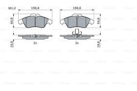 BOSCH 0986424218 - PASTILLA DE FRENO