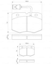 BOSCH 0986424240 - PASTILLA DE FRENO