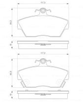 BOSCH 0986424244 - PASTILLA DE FRENO