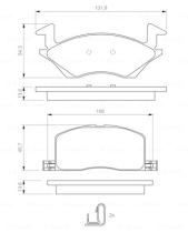 BOSCH 0986424264 - PASTILLA DE FRENO