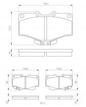 BOSCH 0986424268 - PASTILLA DE FRENO