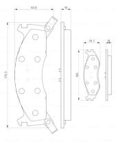 BOSCH 0986424276 - PASTILLA DE FRENO