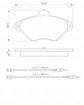 BOSCH 0986424278 - PASTILLA DE FRENO