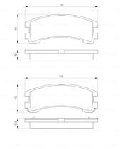 BOSCH 0986424323 - PASTILLA DE FRENO