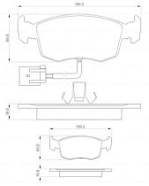 BOSCH 0986424352 - PASTILLA DE FRENO